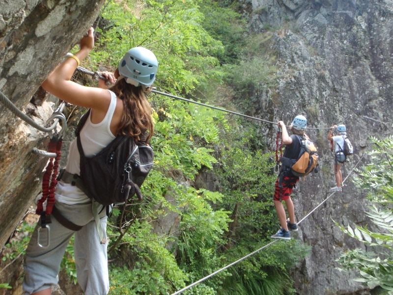Village Camps International Summer Camp Ard&egrave;che, France 2019-07-26 https://www.villagecamps.com/journals_admin/images/71-9-Vanda, Sebastian and Guilia on the wire.jpg
